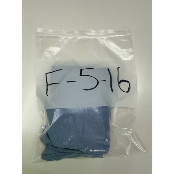 Luxology Womens Shirt Size Medium Blue Half Sleeve Ruffle - Picture 11 of 11